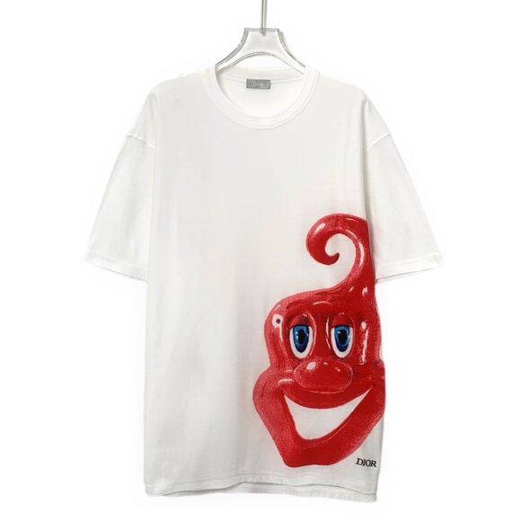 Dior x Kenny Scharf White Cotton Crewneck T-Shirt